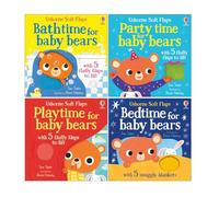 Usborne Soft Flap book Collection 4 Books Set by Sam Taplin (Party time for baby bears, Playtime for Baby Bears, Bathtime for Baby Bears, Bedtime for Baby Bears)