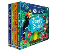Usborne Sound Books Series 1 Collection 4 Books Set Jungle, Dinosaur, Woodland, Night