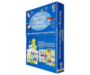 Usborne Starting to Read With Phonics 8 Books Collection Box Set With Activity Book(Pirate Pat, Double Trouble, Dressing up Box, Captain Mac, A Bus for Miss Moss, Perfect Pet, Dog Diary & more)