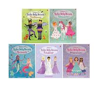 Usborne Sticker Dolly Dressing 5 Books Set Collection (Mermaids, Princesses, Unicorns, Weddings, Halloween