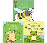 Usborne Thats Not My 3 Books Collection Set By Fiona Watt (Bee, Giraffe, Frog)