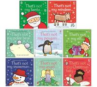 Usborne Thats Not My Christmas Collection 8 Books Set By Fiona Watt (That's Not My Santa, Reindeer, Polar Bear, Penguin, Elf, Snowman, Angel & Christmas Fairy)