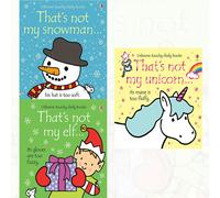 Usborne Thats not my touchy feely series 3 books collection Set (elf, snowman, unicorn)
