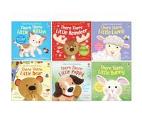 Usborne Touchy Feely book Collection 6 Books Set by Anna Milbourne (There There Little Kitten, Reindeer, Lamb, Bear, Puppy & Bunny)