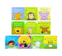 Usborne Touchy Feely That's Not My 10 Books Collection Series 3 & 4 By Fiona Watt & Rachel Wells((Fox, Giraffe, Lion, Piglet, Monkey,Witch, Pirate, Goat, Frog, Deer)