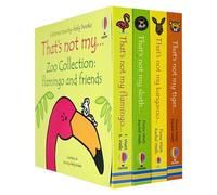 Usborne Touchy-Feely Thats not My Zoo Collection Set 2: Flamingo and Friends 4 Books Collection Set (Flamingo, Sloth, Kangaroo & Tiger)