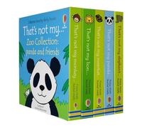 Usborne Touchy-Feely Thats not My Zoo Collection Set 3: Panda and Friends 5 Books Collection Set(Lion, Elephant, Monkey, Panda & Meerkat)