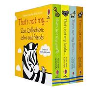 Usborne Touchy-Feely Thats Not My Zoo Collection : Zebra And Friends 4 Books Collection Set (Zebra, Llama, Koala & Giraffe)