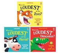 Usborne Who's the Loudest? 3 Books Collection Set by Sam Taplin - Zoo, Dinosaur & Farm