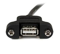 StarTech.com 2 ft Panel Mount USB Cable A to A - F/M