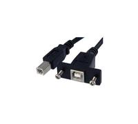 StarTech.com 1 ft Panel Mount USB Cable B to B - F/M