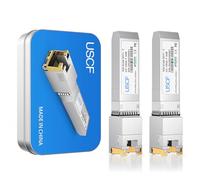 Uscf 10G SFP+ to RJ45 Copper Transceiver, 10GBase-T Ethernet Module, CAT6a/7, Up to 30m, Plug & Play, Compatible with Cisco, Ubiquiti, TP-Link, Fortinet and More (2)