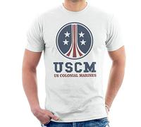 USCM Colonial Marines Aliens Men's T-Shirt White