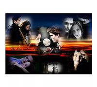 USCMN Full Square Diamond Painting Twilight City Movie Poster 5D DIY Diamond Embroidery Art Kits Decorations Home-30x40cm