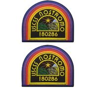 USCSS Nostromo Crew Cap Shoulder Costume Prop Alien Movie Iron On Sew On Emblem Embroidered Applique Badge Patches