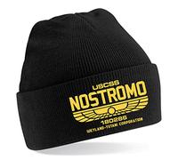 USCSS Nostromo Weyland Yutani Inspired by Alien Embroidered Beanie Hat Black