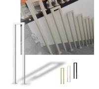 USd Wrought Iron ils for Stairs Porches Dec & LoftsNonSlip Floored Safe Support Poles 14ft (White 85cm/2.7ft)