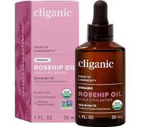 USDA Organic Rosehip Oil for Face, 100% Pure | Natural Cold Pressed Unrefined, Carrier Seed Oil for Skin, Hair & Nails | Certified Organic (30ml) | Cliganic 90 Days Warranty