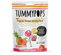 USDA Organic Tummypops Ginger Variety Pack (Pineapple, Peach, Strawberry)