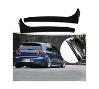 USDGIW For VW For Golf 6 MK6 GTI GTR GTD Glossy Black ABS Rear Window Side Trunk Spoiler Canard Splitter Accessories 2008-2013 Car Front Spoiler Lip (Color : For Golf 6 GTR GTI)