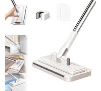 Use Any Old Cloth The Smart Tooth-grip Mop, Hands Free Flat Mop (110cm)