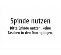 Use Lockers - Please Use Lockers - No Pockets in the Passages - Sticker A3: 420 x 297 mm - Without Graphics, Only Text