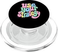 Use Your Strategy Bubble Letters Pastel Fun Graphic PopSockets PopGrip for MagSafe