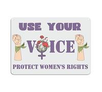 Use Your Voice Tin Sign Never Going Back Aluminum Metal Sign 10x14in Weatherproof Fade Resistant Farmhouse Wall Decor Art for Bar Pub Shop Road Home Man Cave