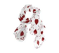 Use7 Fashion Lightweight Poker Card Abstract Chiffon Silk Long Scarf Shawl Wrap
