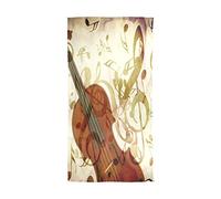 Use7 Fashion Lightweight Rose Violin Music Note Chiffon Silk Long Scarf Shawl Wrap