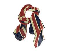Use7 Fashion Lightweight Vintage Union Jack British Chiffon Silk Long Scarf Shawl Wrap