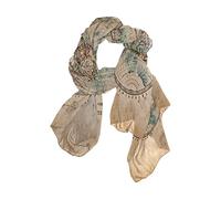 Use7 Fashion Lightweight Vintage World Map Chiffon Silk Long Scarf Shawl Wrap