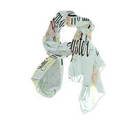Use7 Fashion Lightweight Vintage World Map Quotes Chiffon Silk Long Scarf Shawl Wrap
