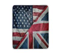 Use7 Home Decor American USA Flag Union Jack Blanket Soft Warm Blankets for Bed Couch Sofa Lightweight Travelling Camping 127cm x 152.4cm Throw Size for Kids Boys Women