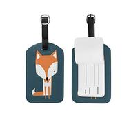 Use7 Orange Animal Fox Luggage Tags Travel Bag Tag 1 Piece