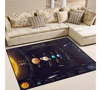 Use7 Scientific Solar System Space Planet Area Rug Rugs for Living Room Bedroom 203cm x 147.3cm(7 x 5 feet)