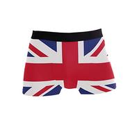 Use7 Union Jack British Flag Men's Underwear Regular Leg Boxer Brief Medium