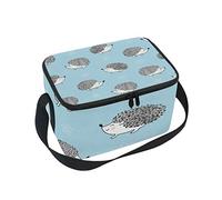 Use7 Watercolor Hedgehog Animal Insulated Lunch Bag Tote Bag Cooler Lunchbox for Picnic School Women Men Kids