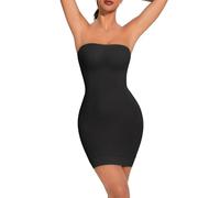 USEASY Strapless Shapewear for Women Full Slip shapewear dress Tummy Control slip for women under dress Black L