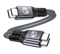 UseBean 240W USB4 Cable 0.3M 2Pack, USB C to USB C 40Gbps Data Cable 8K Video, Thunderbolt 4 Cord Compatible USB C 3.2 Gen 2, for iPhone 15, iPad, MacBook, Galaxy S24, iMac, eGPU, SSD, Docking