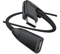 UseBean Right Angle USB C Extension Cable 1.8m, 90 Degree USB-C 3.1 Gen 2 10Gbps Male to Female Type C 4K Video Extender Cord,for iPhone 15 MacBook Pro/Air,iPad Pro, Switch,Galaxy S24 S23 S22