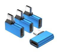 UseBean USB C Right Angle Adapter (4 Pack), USB C 90 Degree Adapter, 100W L Shape USBC 3.2 Male to Type C Female Extender Connector, 4K Video for Steam Deck, ROG Ally, Switch, iPhone 16 15 Pro Max