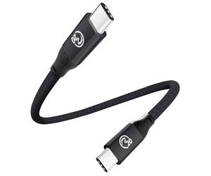 UseBean USB C to USB C Cable 100W 0.2M, Short USB 3.2 Gen 2X2 20Gbps Type-C PD Fast Charging, 4K Video Monitor Cord,for MacBook Air, Pro M1/M2, iPad Pro 12.9/iPad Air/Mini 6 Galaxy S24 S23