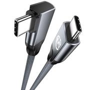 UseBean USB C to USB C Cable Right Angle 100W 2M, USB C 3.2 Gen2x2 20Gbps Cable 4K Video, Type-C PD Fast Charging Cord, for iPhone 15 Pro Max, MacBook Pro, iPad Pro/Air, Galaxy S24/S23/S22