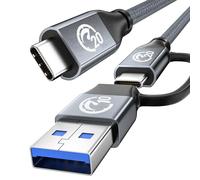 UseBean USB C Video Cable 4K 2m, USBC 3.2 Gen 2 Cable 20Gbps, 240W USB to USB C Charger Cord Type C Lead Compatible with 140W 100W, for iPhone 17/16/15 iPad Pro/Air MacBook, Galaxy S26 Ultra S25/S24