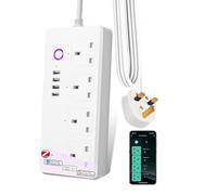 UseeLink Smart Power Strip, Surge Protector, WiFi Power Strip, USB Power Socket Smart Extension Cord Compatible with Alexa and Google, Voice Control, Smart Life APP Control (Zigbee Version)