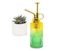 Useful Co. Yellow & Green Glass Plant Mister for inside, Mister for Plants, Plant Sprayer Mister, Decorative Plant Mister Spray Bottle with Adjustable Nozzle for indoor plants (230ml/ 7.8oz)