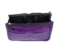 Useful Travel Toiletry Bag Large Capacity Nylon Handbag Liner | Double-layer, Multi-pocket, Folding Design, Quick-access Storage for Backpacks, Jewelry, Office Desks