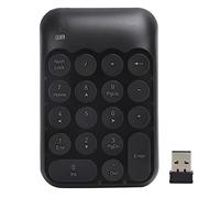 Useful Wireless Mechanical Numeric Keyboard for Laptop 2.4G Transmission for Users ABS Material (x910 black)