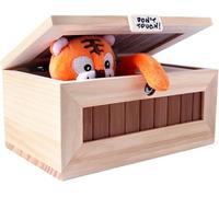 Useless Box Octopus, Treasure Guardian Octopus Useless Box Funny Don't Touch It Leave Me Alone Machine with Cute Tiger for Home & Office Desk Gift